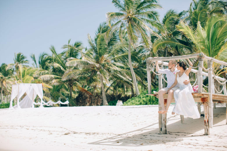 Бело-розовая свадьба Марии и Ильи в Пунта-Кане – WedDesign | Свадьба в Доминикане