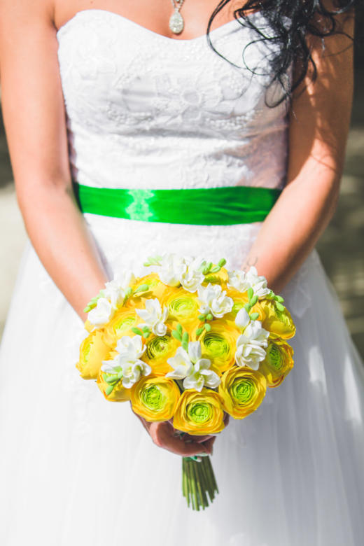 Букет «Желтые ранункулюсы» – WedDesign | Свадьба в Доминикане