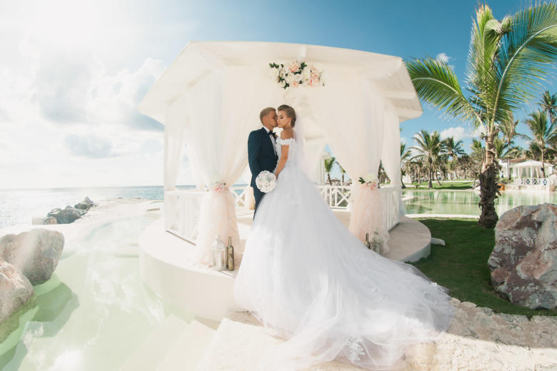 Шикарная свадьба в Доминикане Арнольда и Алисы в ресторане «Тракадеро» | WedDesign – Свадьба в Доминикане