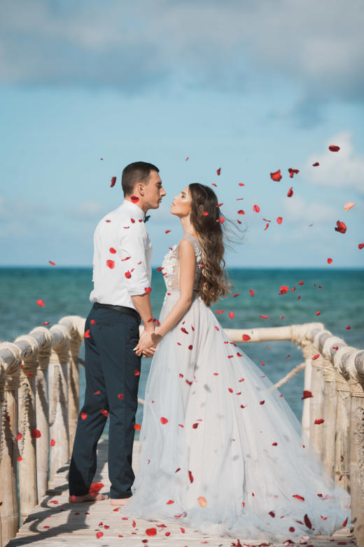 Лилово-пудровая свадьба в Доминикане Лилии и Алексея на пляже Cabeza de Toro – WedDesign | Свадьба в Доминикане