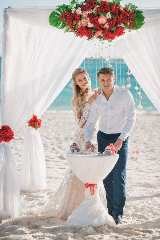 Свадьба в Доминикане на пляже «Баунти» с белым песком Дианы и Алексея | WedDesign – Свадьба в Доминикане
