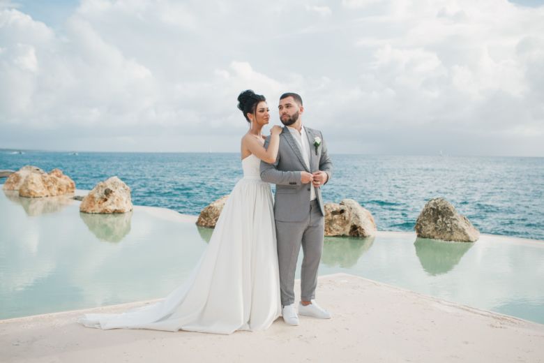 Свадебная церемония в европейском стиле в ресторане «Тракадеро» Александра и Екатерины | WedDesign – Свадьба в Доминикане